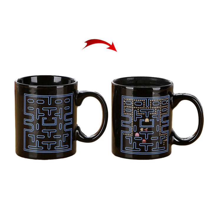 PAC-Man Magisk Varmefølsom Fargeforandrende Keramisk Kaffekopp | Luvikno