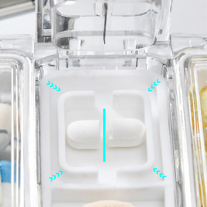 Rektangulær Pill Case Organizer Beholder | Luvikno