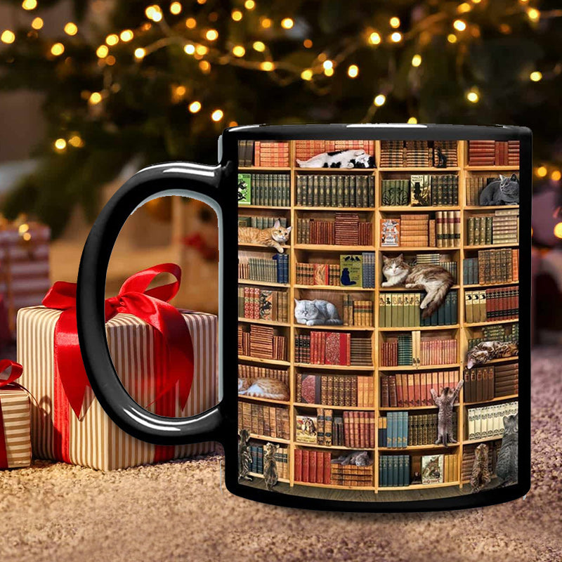 Kat Bok Elsker Keramisk Kaffe Krus | Luvikno