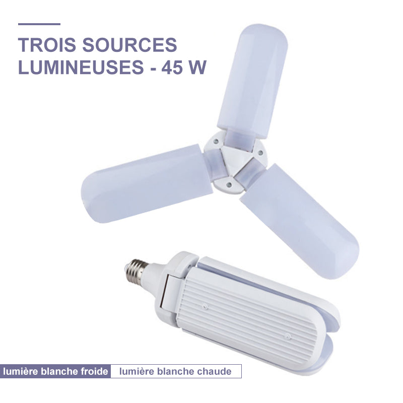 Foldbar deformert universal garasje lampe | Luvikno