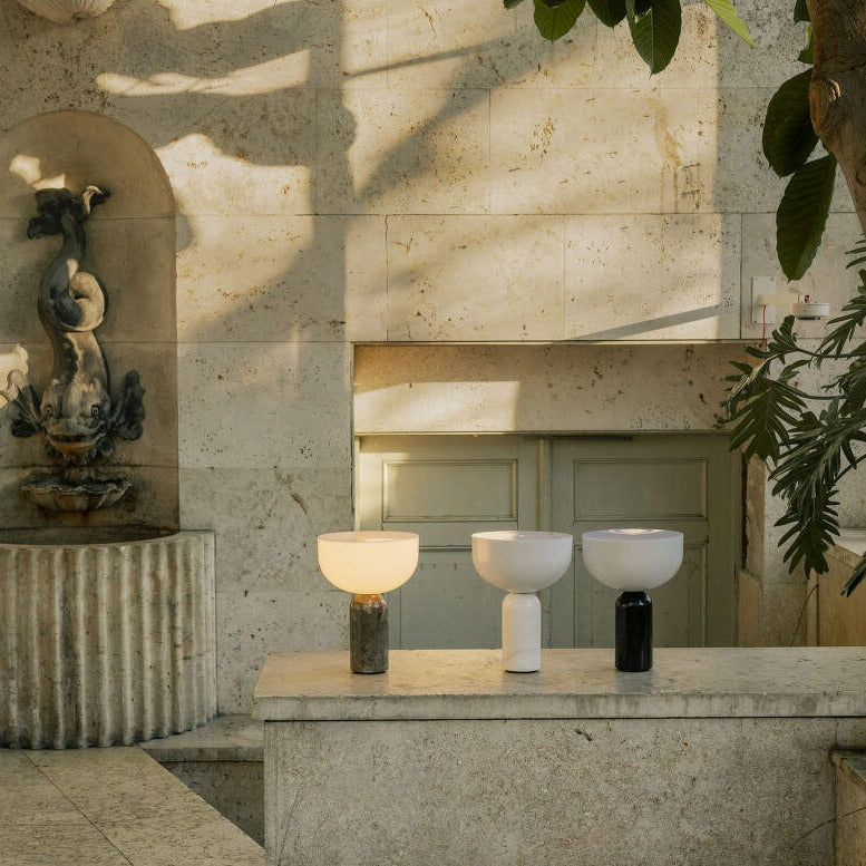 Luvikno | MarbleLuxe Lamp - Luksuriøs Marmor Bordlampe med Gyldne Akenter