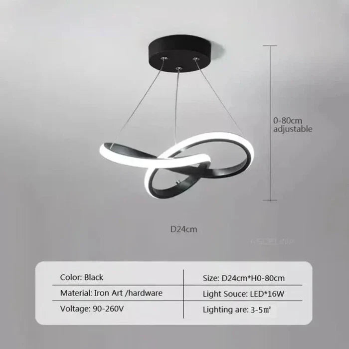 WaveGlow Taklampe – Stilig LED Takbelysning Luvikno