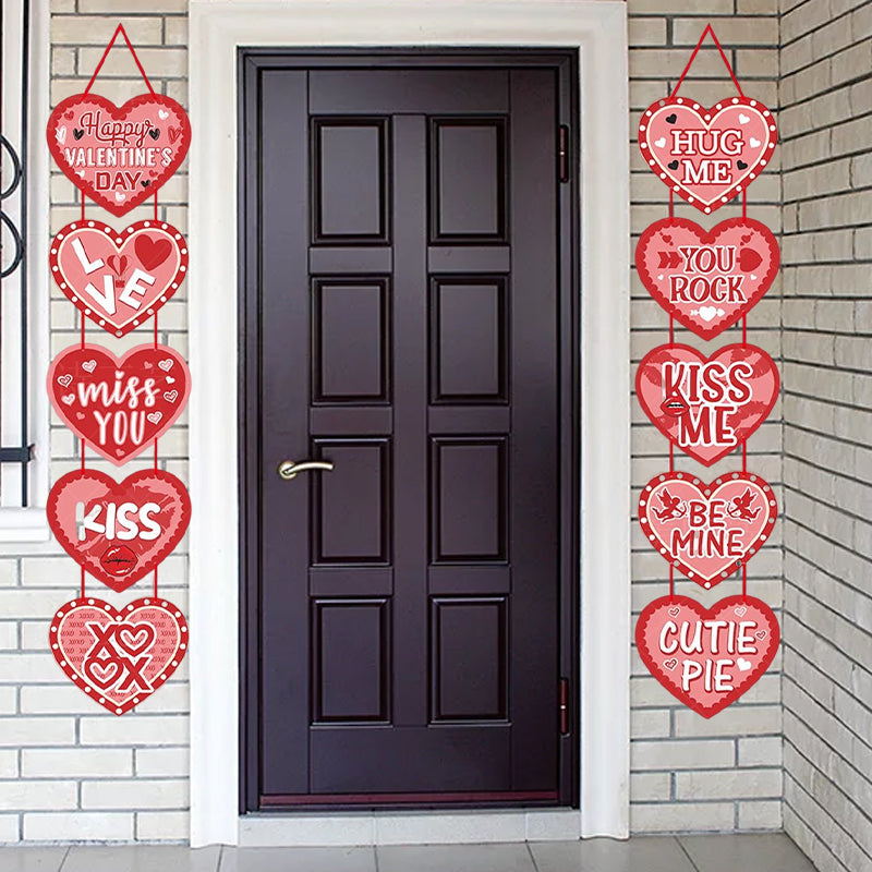 Glad Valentinsdag Festdekorasjonsbanner | Luvikno