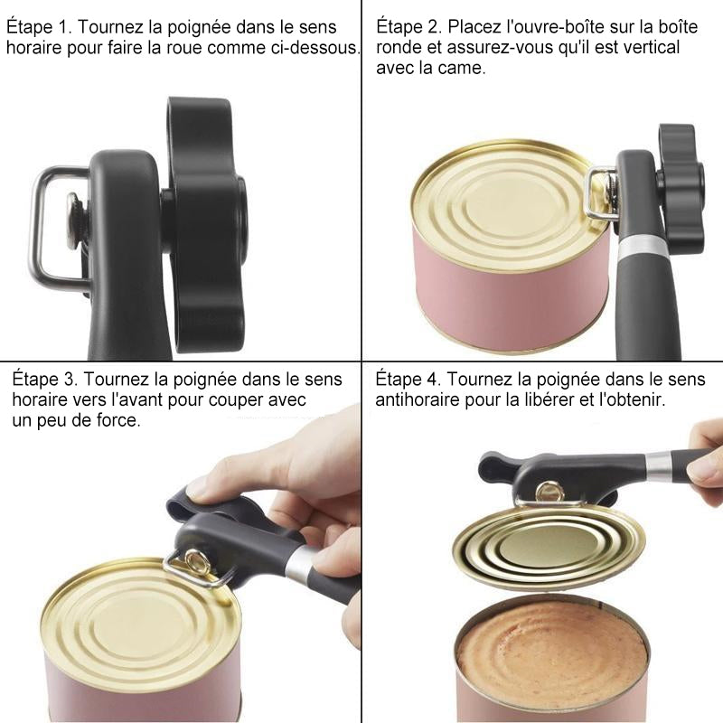 Safe-Cut Rustfritt Stål Boksåpner | Luvikno