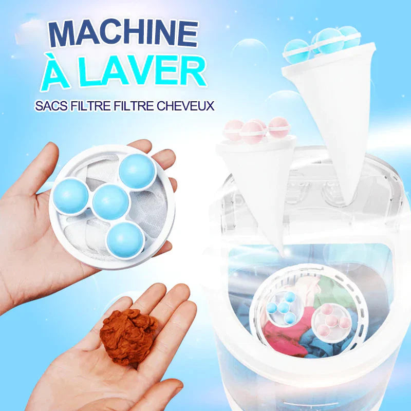 Hårfilter meshposer for vaskemaskin | Luvikno