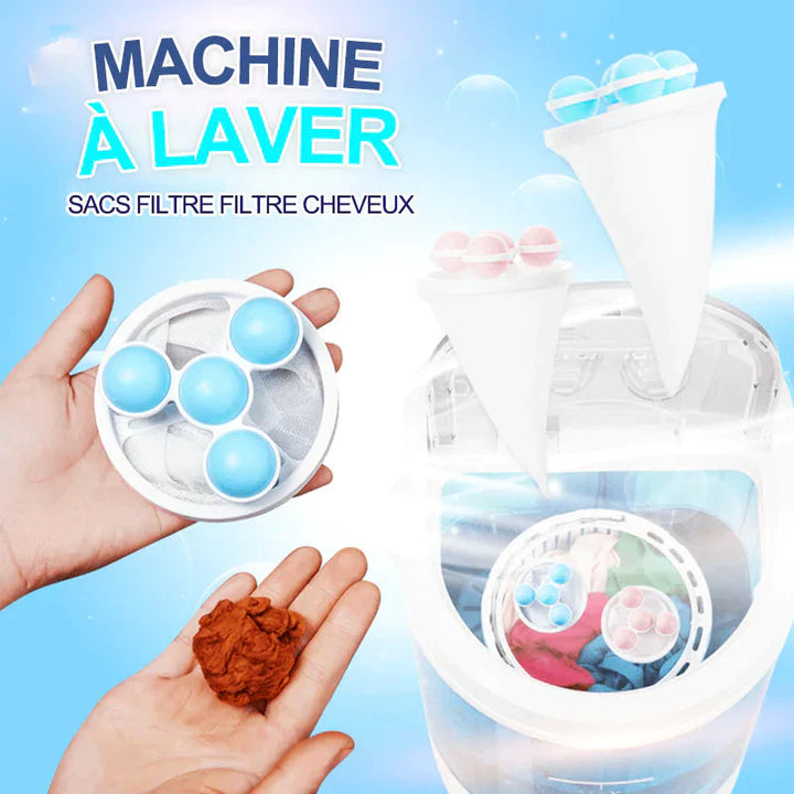 Hårfilter meshposer for vaskemaskin | Luvikno
