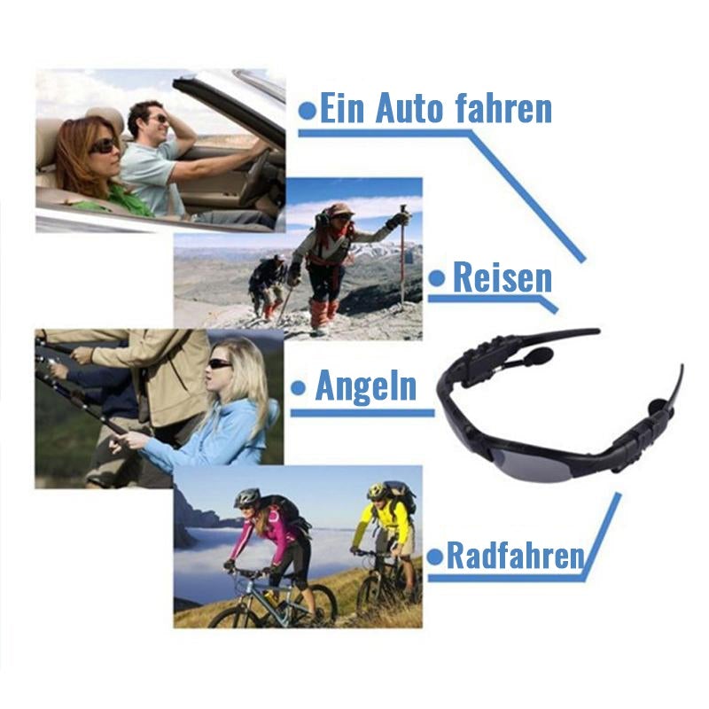 Luvikno | Trådløse Sport Bluetooth Polariserte Briller