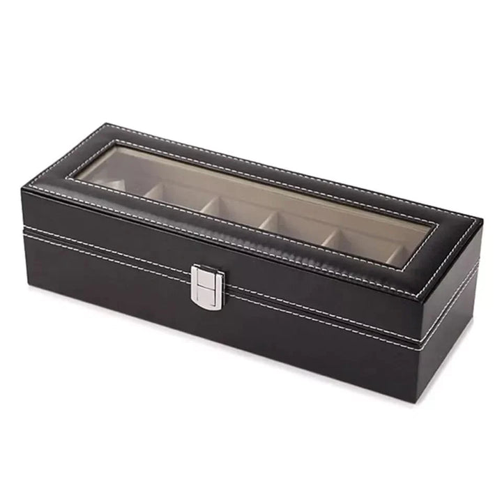 6 og 12 Slot Lær Klokke Organizer Luvikno