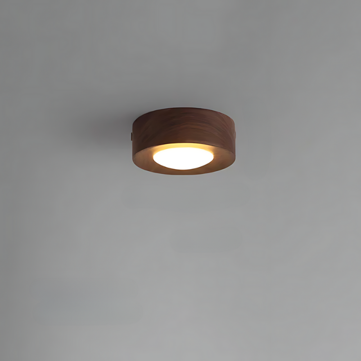 Luvikno | | Valnøtt taklampe med LED spotlights
