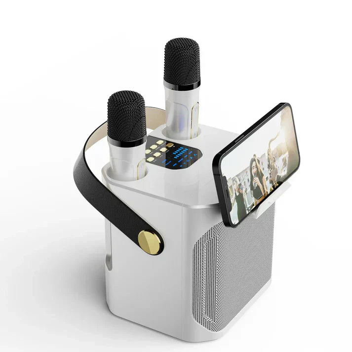 Luvikno | SoundJoy Karaoke Høyttaler – Bærbar Bluetooth Boombox med 360 Surround