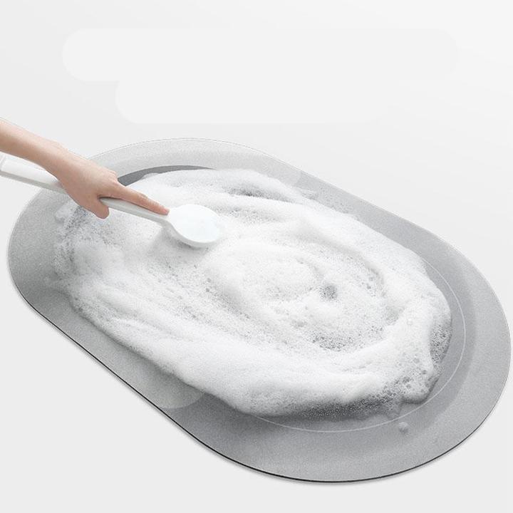 Luvikno | Absorberende Mikrofiber Bade matte | Hurtigtørkende Myk Badegulvmatte for Dusj & Bad Bruk