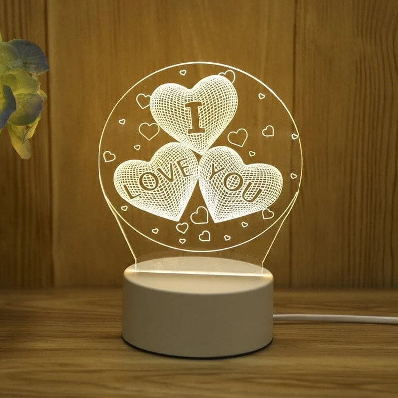 3D Nattlys Usb Luvikno