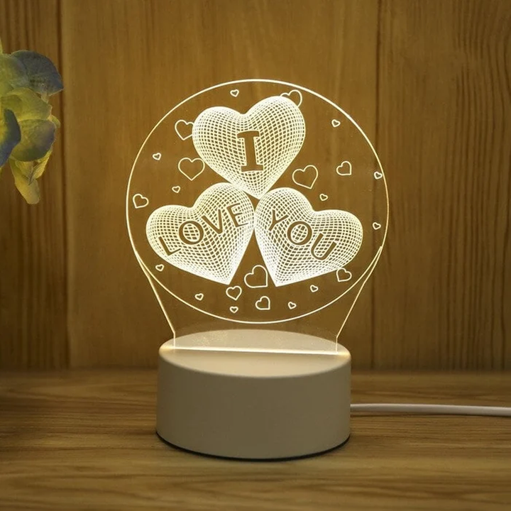 3D Nattlys Usb Luvikno