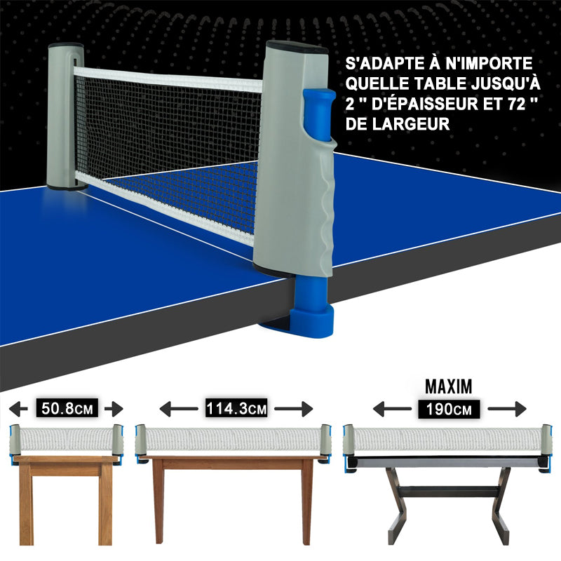 Bordtennisnett sammenleggbart | luvikno