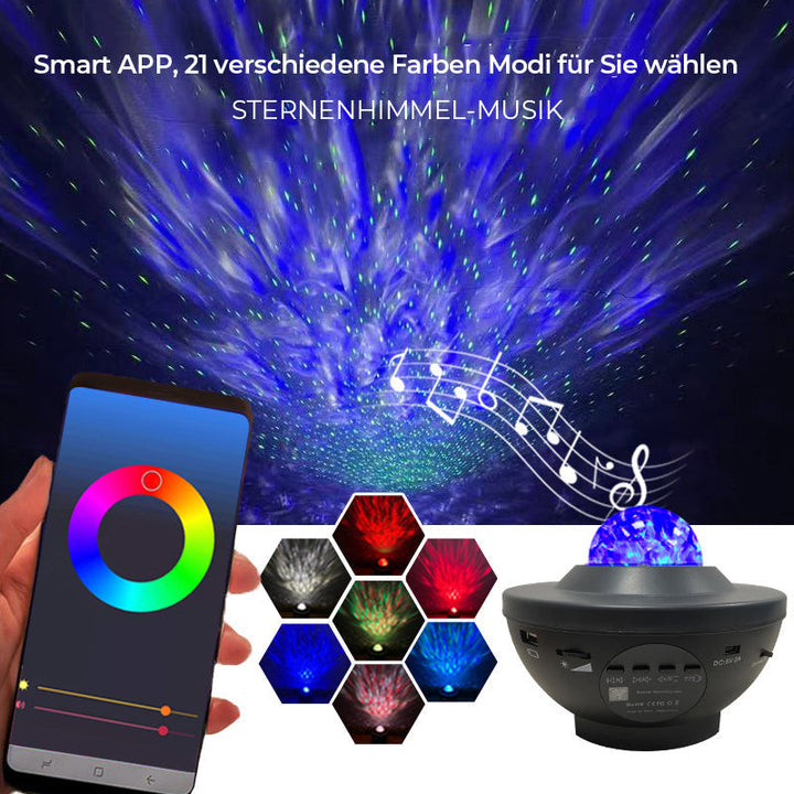 USB-Bluetooth-Musikk Stjerneprosjektor Lys | Luvikno