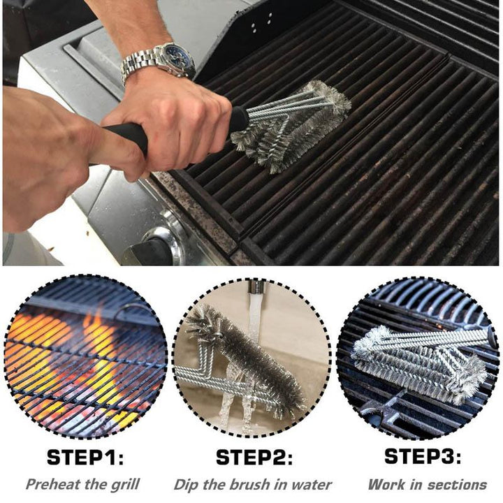 360° Roterbar 18" BBQ Rengjør Grillbørste | Luvikno