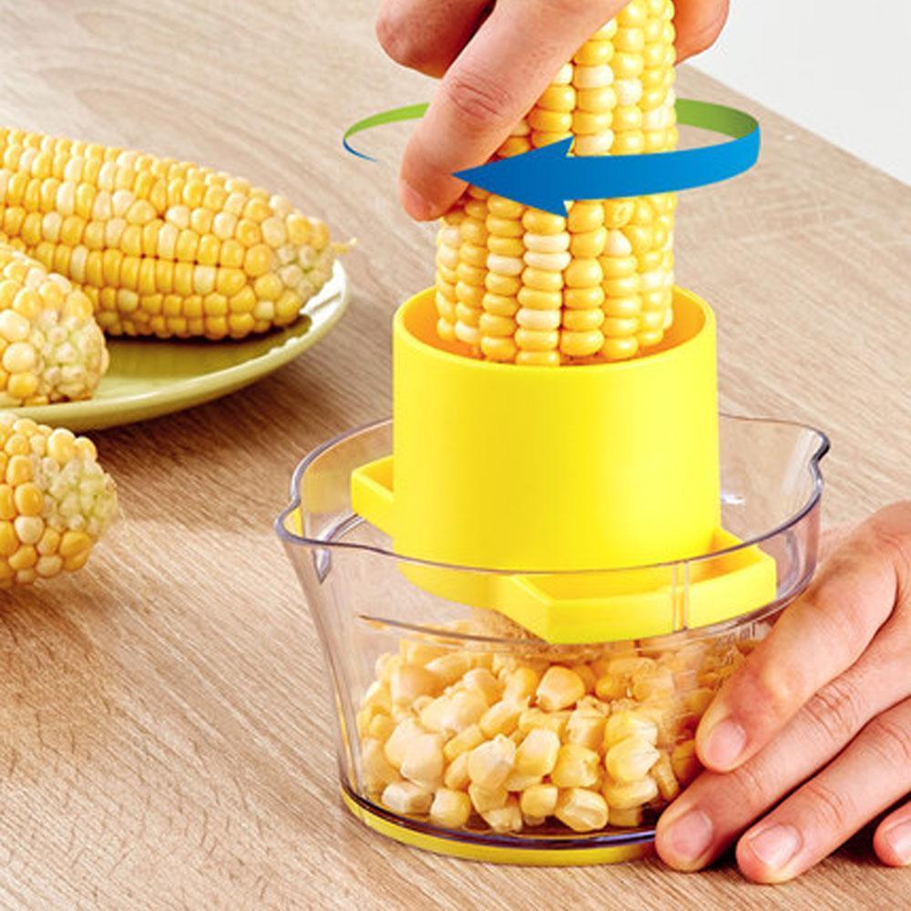 Cob Corn Stripper Med Innebygd Målebeger Og Rivejern | Luvikno