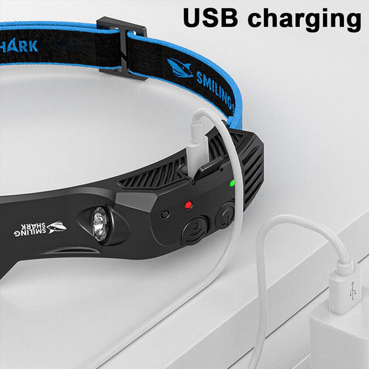 Luvikno | Led USB Oppladbar Kraftig Hodelykt