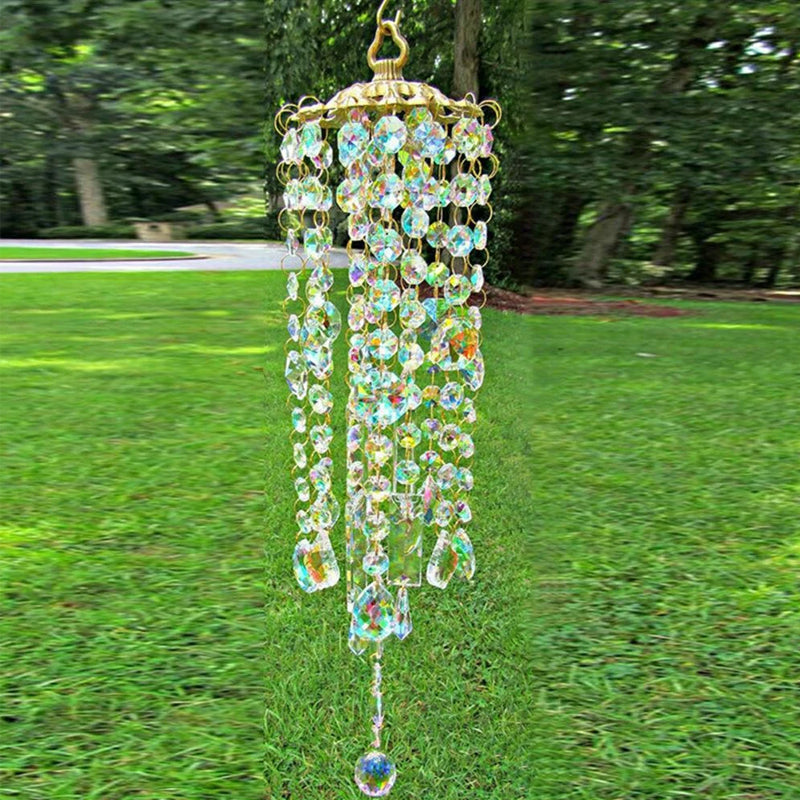 Aurora Crystal Glass Vindspill | Luvikno