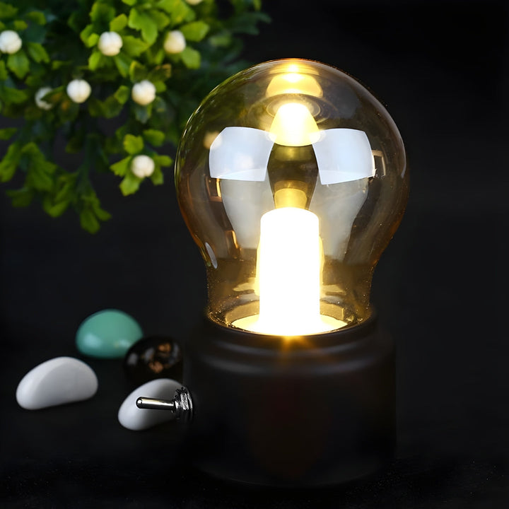 Bærbar Retro Bordlampe - LumiRetro | Luvikno
