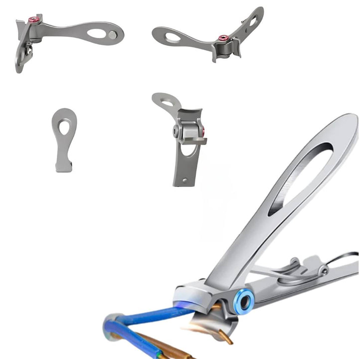 PrecisionTrim Rustfritt Stål Bred Kjevehåndklipper | for Tykke Negler - Skarpe Blader - Ergonomisk Design for Enkel Negleklipping Luvikno