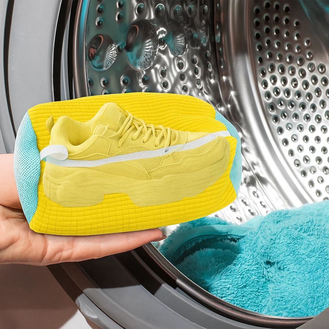ShoeGuard | Sko Vaskemaskin Pose – Beskyttende Polstring – Mesh Stoff – Treningspleie Luvikno