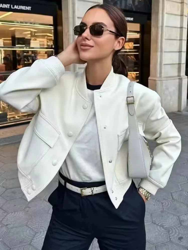 Luvik | Veste bomber pour femmes avec boutons-pression