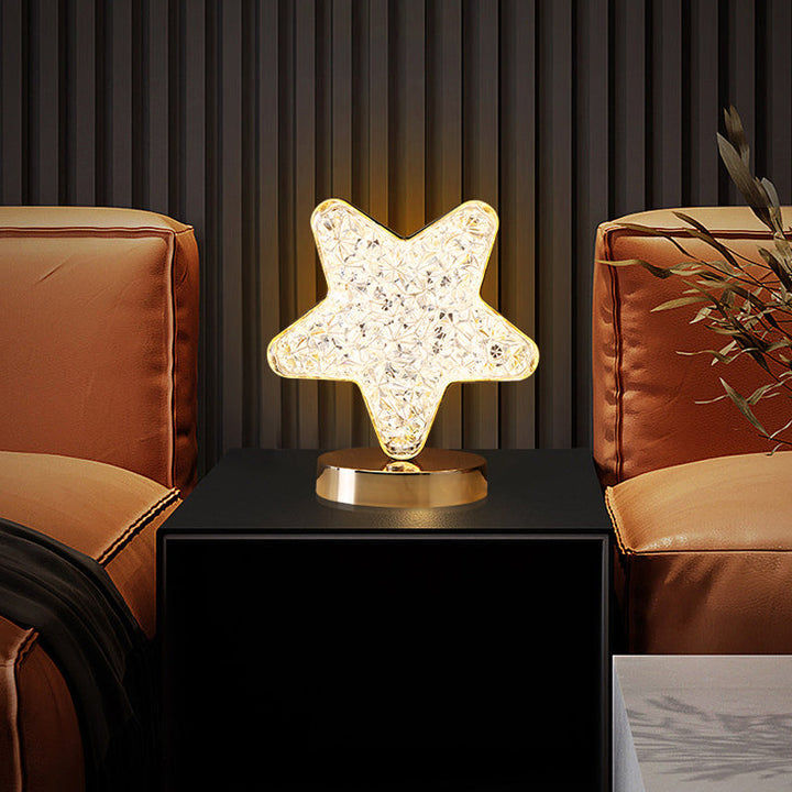 Star Moon Metal Table Lamp | Luvikno