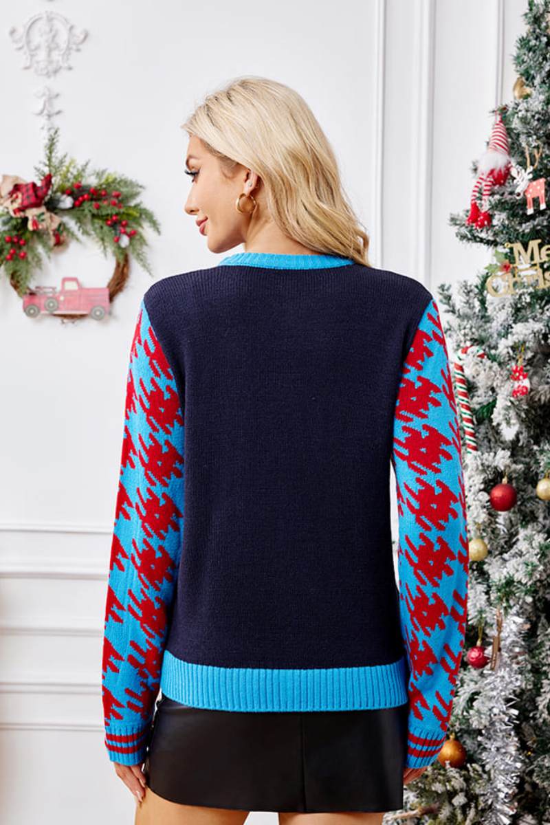 Luvik | Lette julesokker broderi maskinstrikkegenser