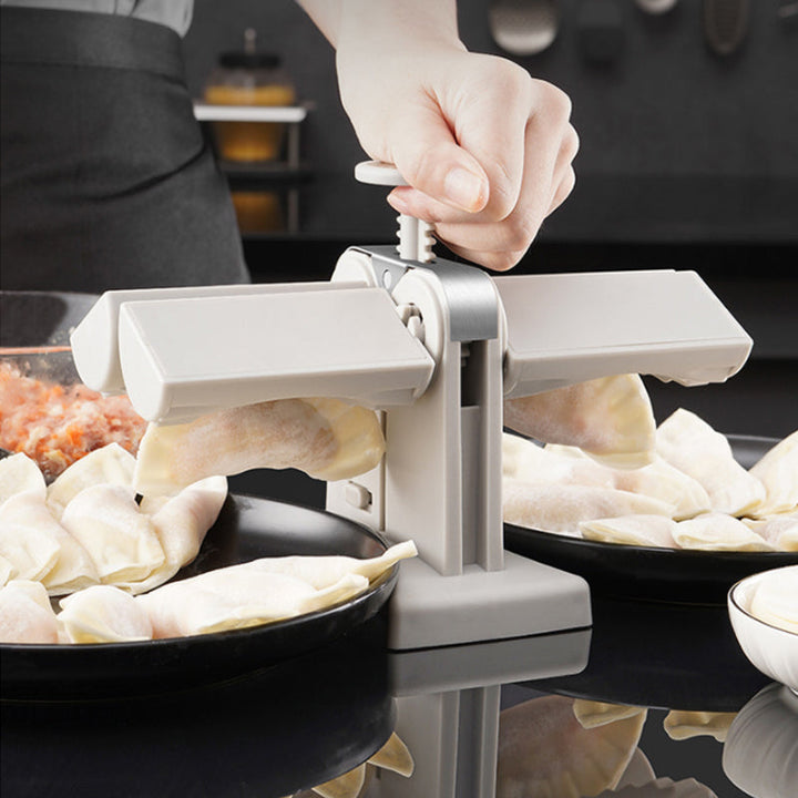 🥟Hushold Dobbel Hode Automatisk Dumpling Maker Form🧑‍🍳God hjelp i kjøkkenet | Luvikno