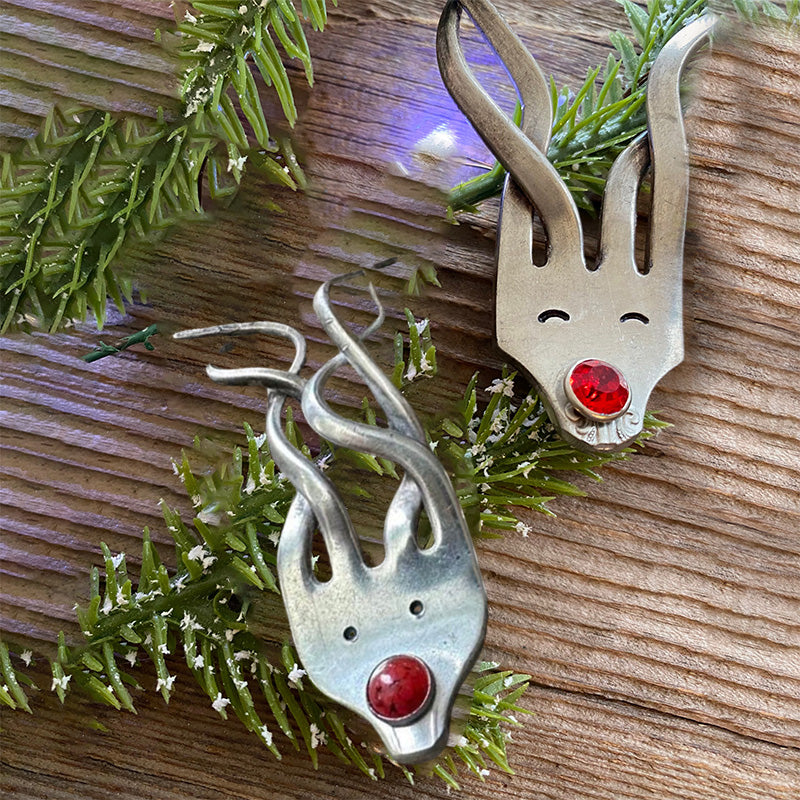 Morsom Gaffel Reinsdyr Ornament | Luvikno