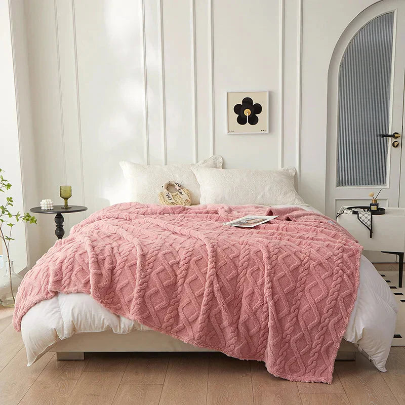 Luksus Lambswool TEppe for Soverom Luvikno