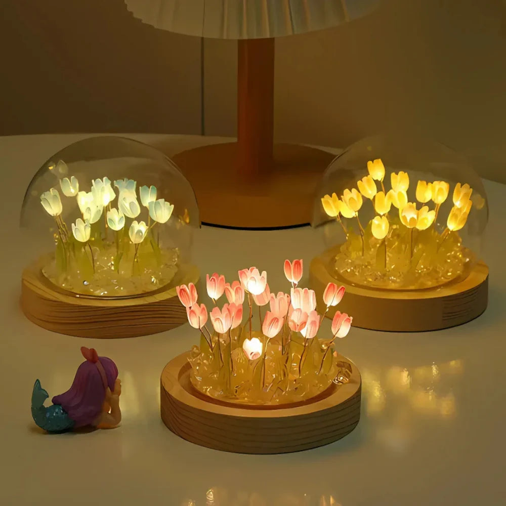 Glass Dome Tulip Light | Luvikno