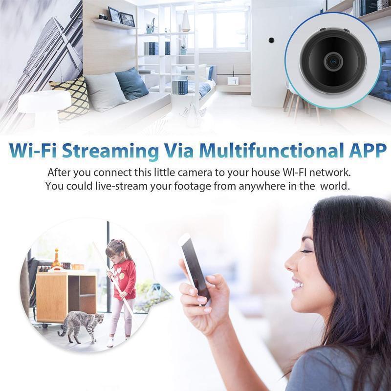 1080p Magnetisk WiFi Mini-Kamera RV Trailer Bakgård Kamera Luvikno