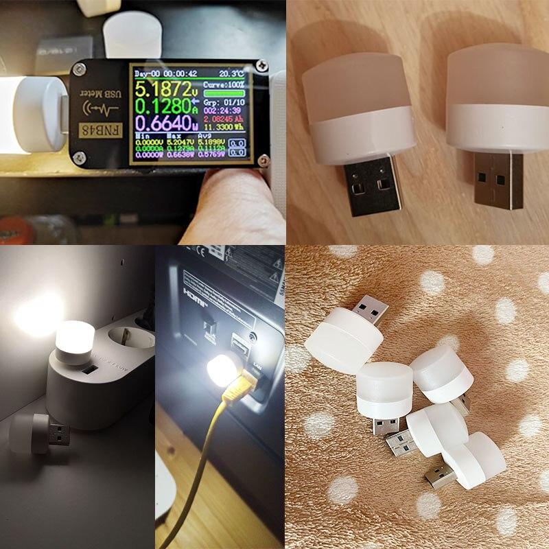 USB LED Øyebeskyttelse Liten Nattlampe | Luvikno