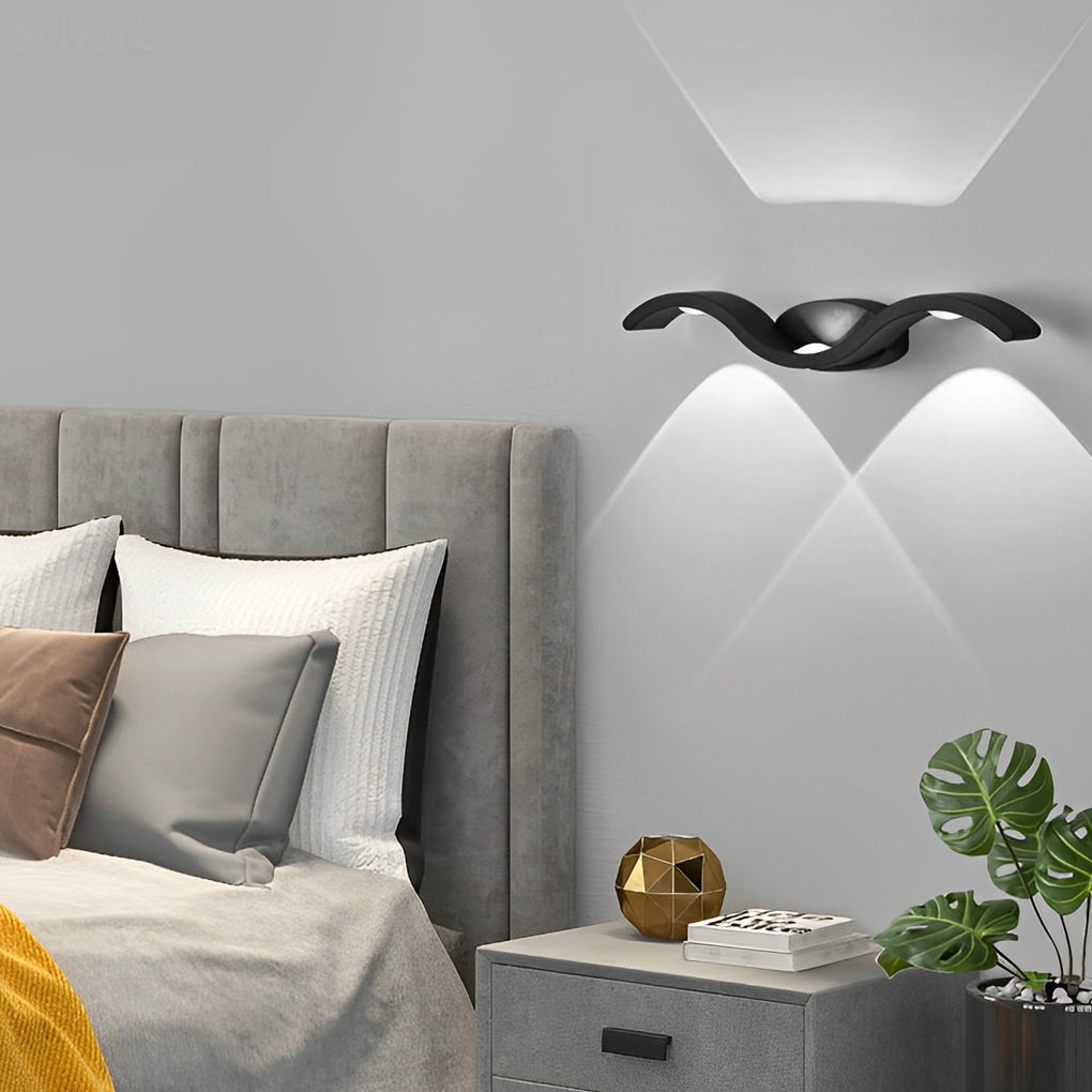 Vegglampe Moderne Utendørs LED Opp Ned Lampe Luvikno