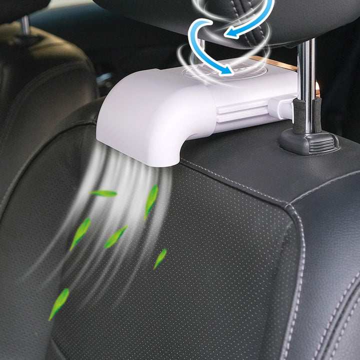 Multi-funksjonell Mini Bilstol Vifte med Justerbare 3 Hastigheter, Micro USB Strømforsyning og Enkel Installasjon, Kompatibel med de Fleste Biler | Luvikno