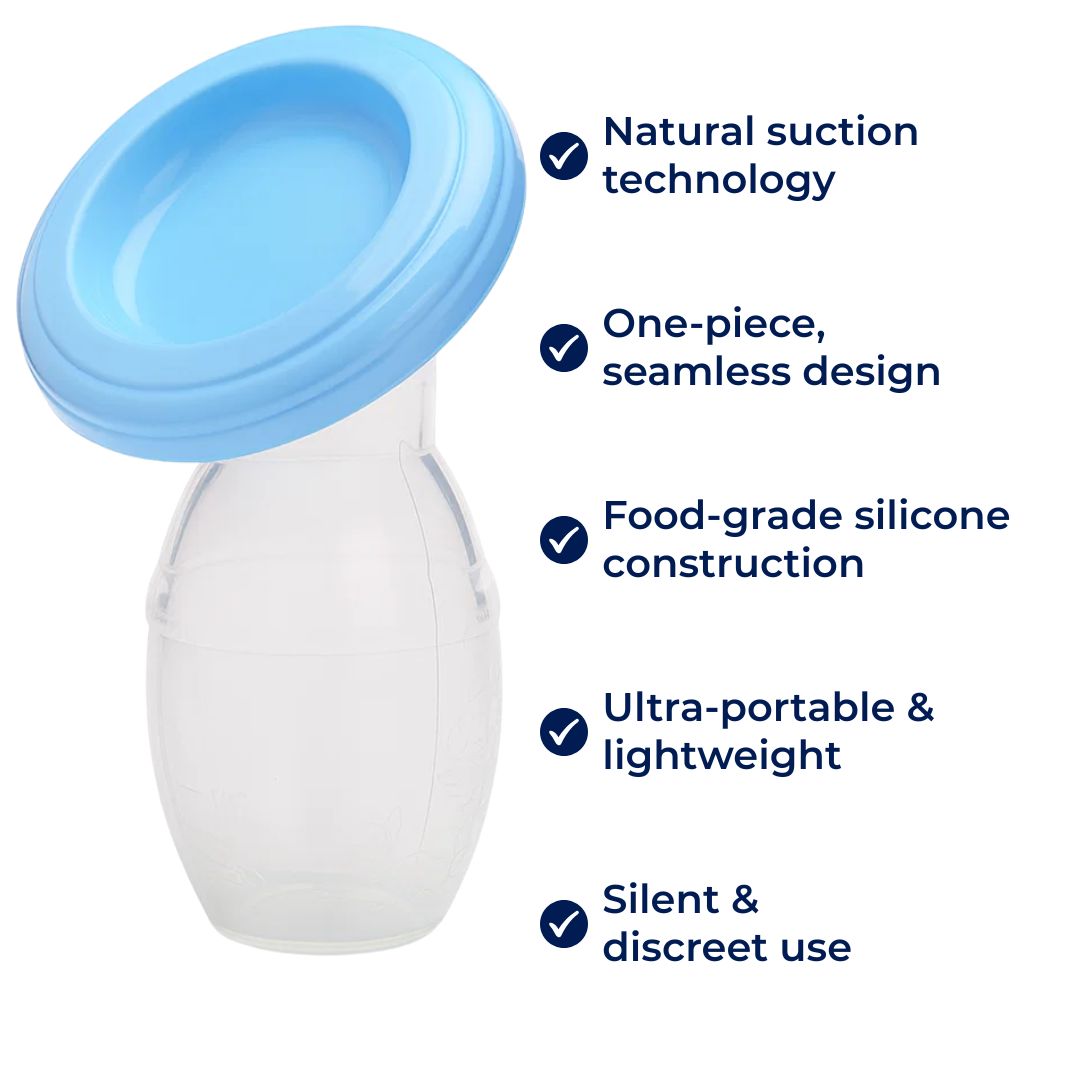 Silkie | Silikon Håndmelker – Naturlig Sug – Én‑del Design – Bærbar Komfort for Mødre Luvikno