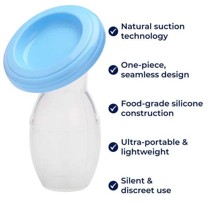 Silkie | Silikon Håndmelker – Naturlig Sug – Én‑del Design – Bærbar Komfort for Mødre Luvikno