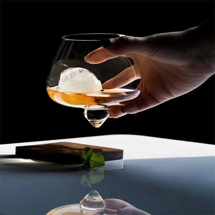 Belly Whiskey og Ølglass - Roterende Tumbler for Cocktails, Vin og andre Drinker Luvikno