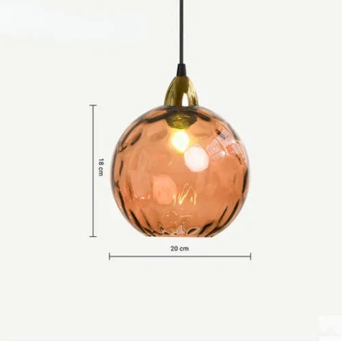 LumiSphere Pendellampe – Elegant Glassfære Belysning Luvikno