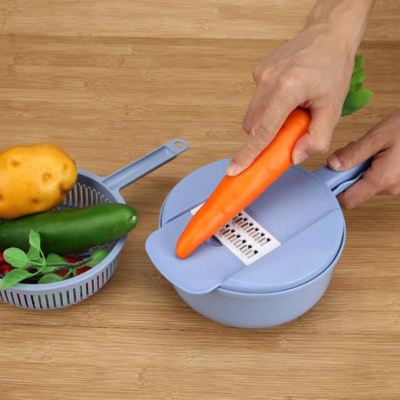 SliceMaster 12-i-1 Grønnsaksskjærer — Forvandler kjøkkenet ditt til et glitrende rent matlagingsparadis fullt av nytelsesfulle øyeblikk | Luvikno
