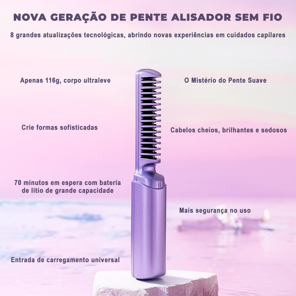 Luvikno | Glatzza Mini-Glattbørste — Silky smooth drømmehår på 60 sekunder som fanger alles blikk!