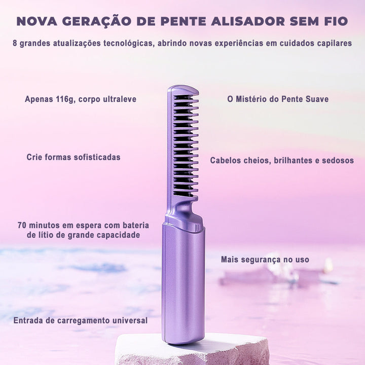 Luvikno | Glatzza Mini-Glattbørste — Silky smooth drømmehår på 60 sekunder som fanger alles blikk!