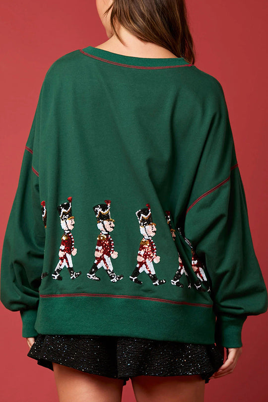 Luvik | JuleSoldat Palmikot Langermet Fritid Sweatshirt