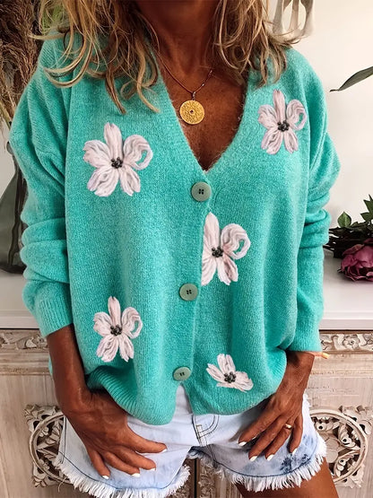 Luvik | Vankka Värillinen Leikkaus-Neulepusero - Tyylikästä Naistenmuotia