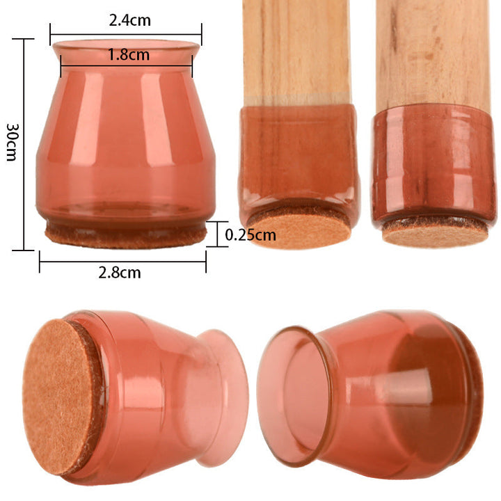 Stolbeins gulvbeskyttere (4 PCS) | Luvikno