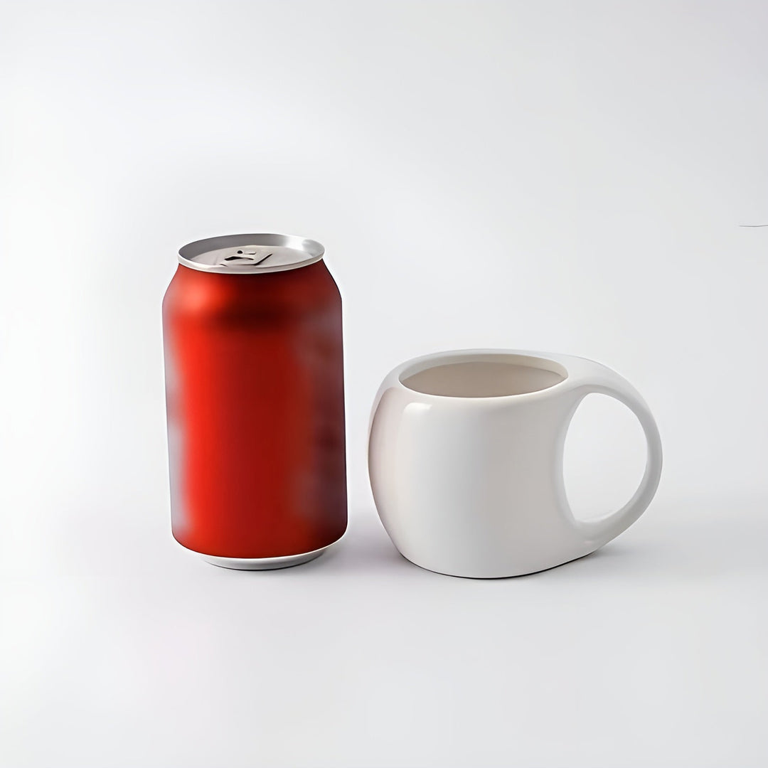 Keramisk Kaffe Krus Sett med Tallerken & Stativ – Stilig og Dekorativ | Perfekt for Kafé og Hjem | Luvikno