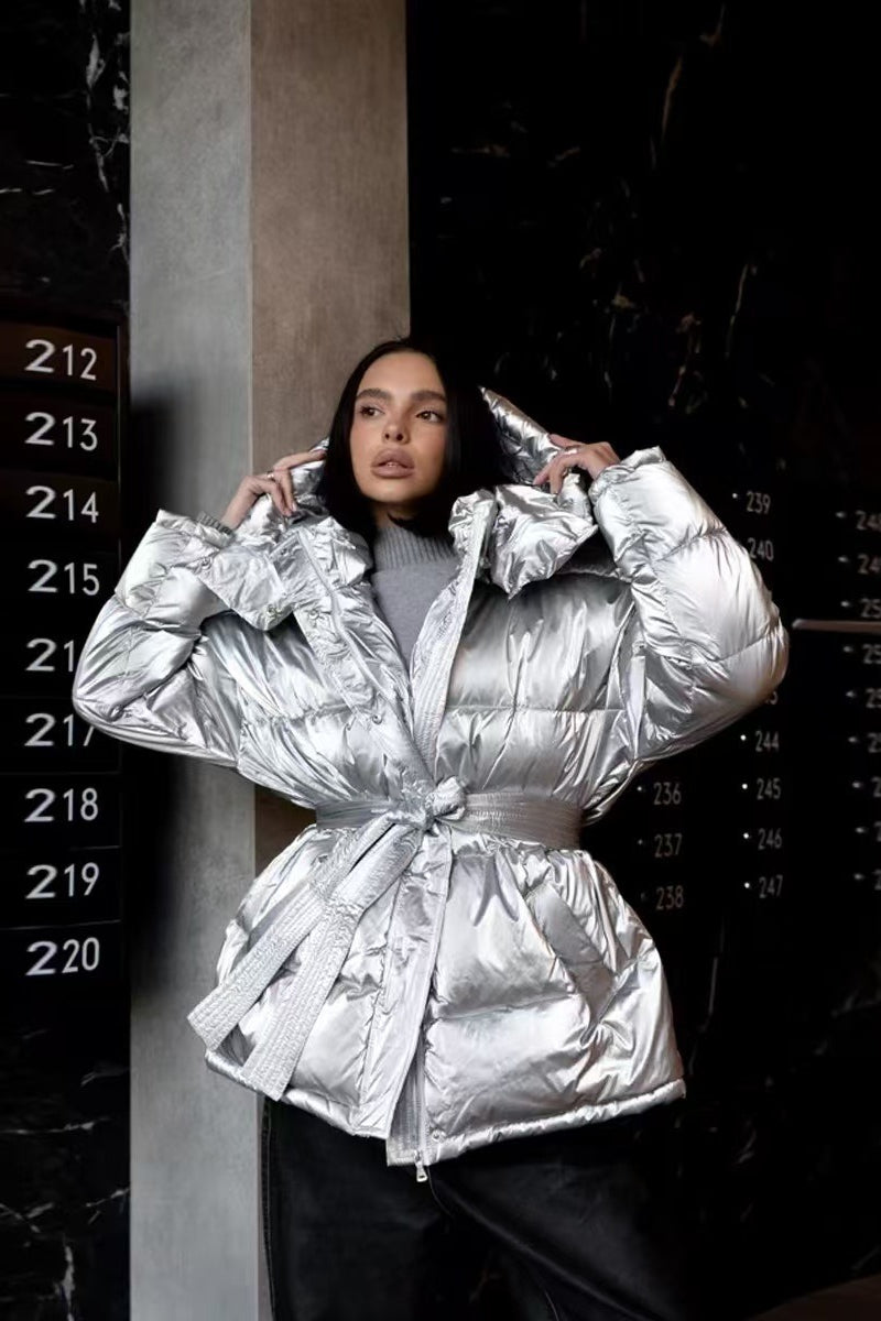 Luvik | Huoodattu Vöistä Puffer-takki