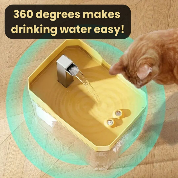 Katt Drikkefontene 360° Sensor 1,5 L Stille | Luvikno